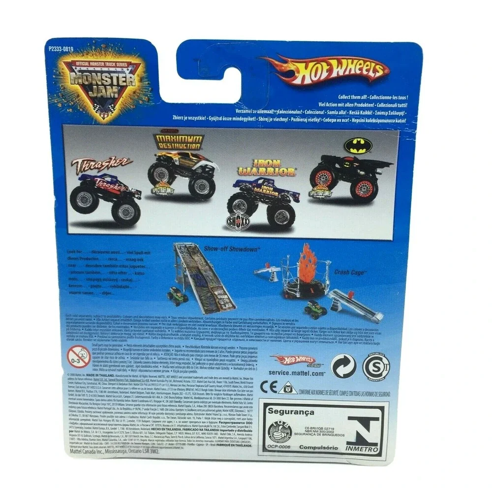 Hot Wheels Monster‎ Jam SHOXX IRON WARRIOR Ford F-150 Monster Truck Blue 1/64